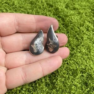Siam Sterling Silver Earrings